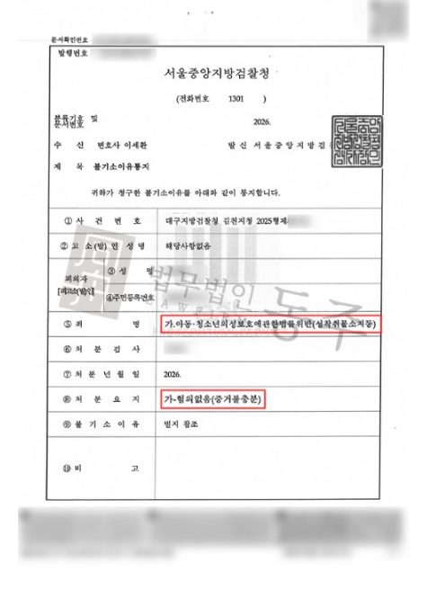 텔레그램에서 아청물 구매한 혐의로 입건된 사건, 무혐의 방어 사례" loading="lazy" decoding="async" srcset="https://suwon-lawyer.com/wp-content/uploads/2026/04/image.png 475w, https://suwon-lawyer.com/wp-content/uploads/2026/04/image-214x300.png 214w" sizes="auto, (max-width: 475px) 100vw, 475px